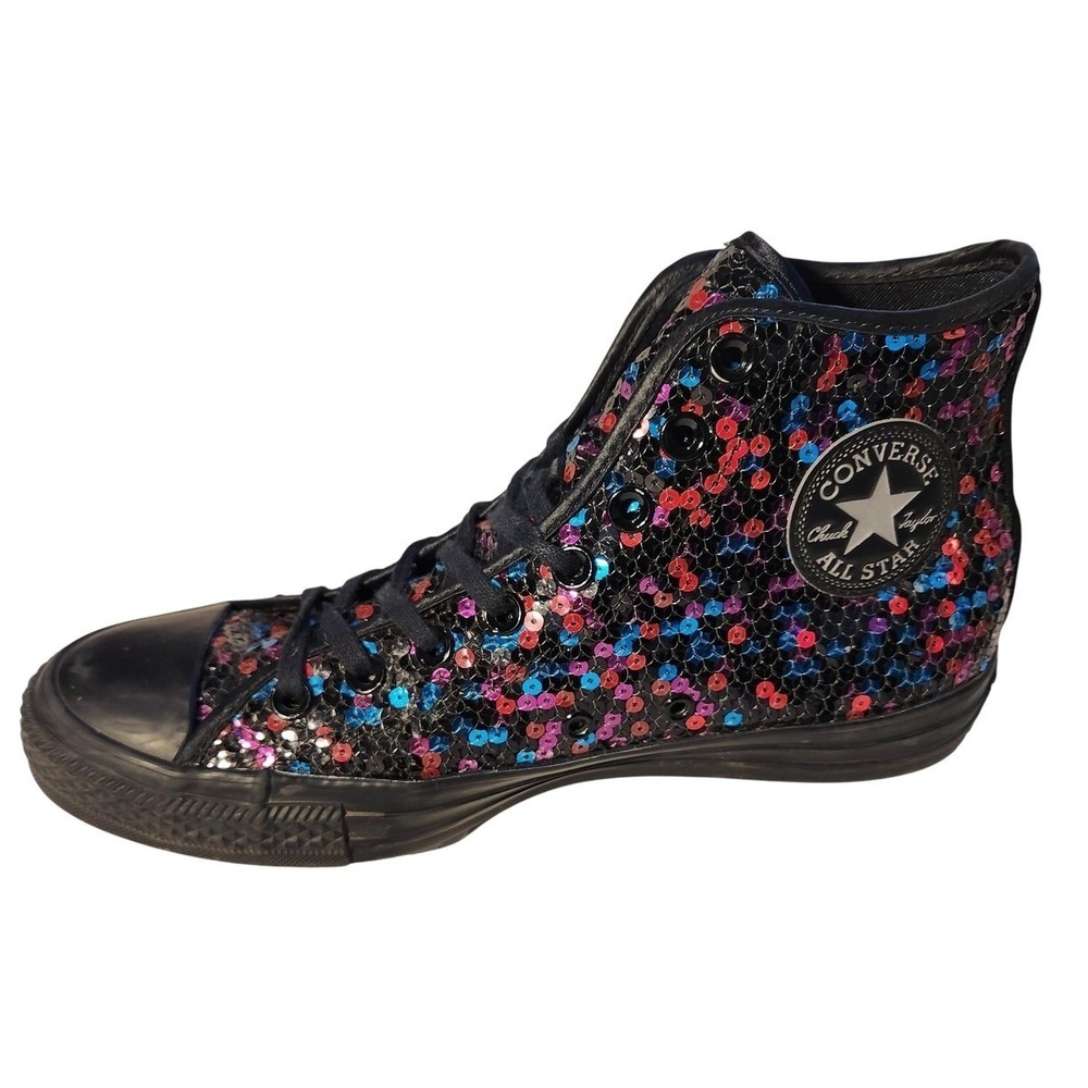 Converse Chuck Taylor All Star 2‎ Shoes Womens Multicolor Sequins High Top Art